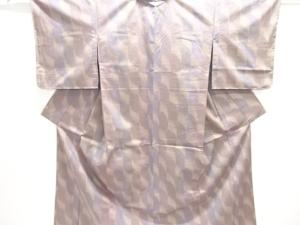 未使用品　抽象模様織り出しお召着物